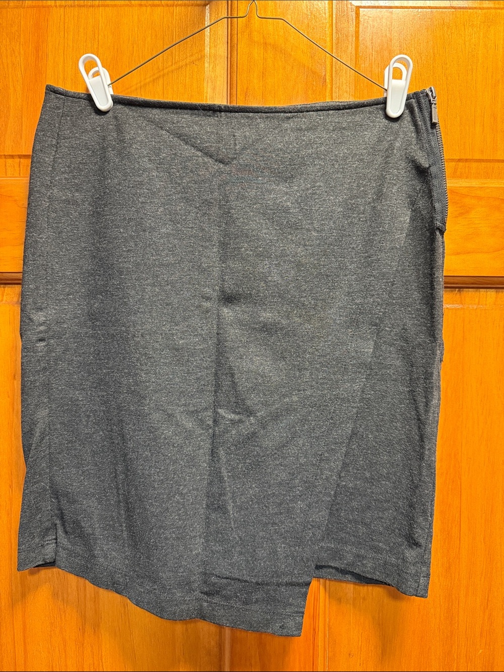 CAbi Charcoal Black Knit Pencil Skirt